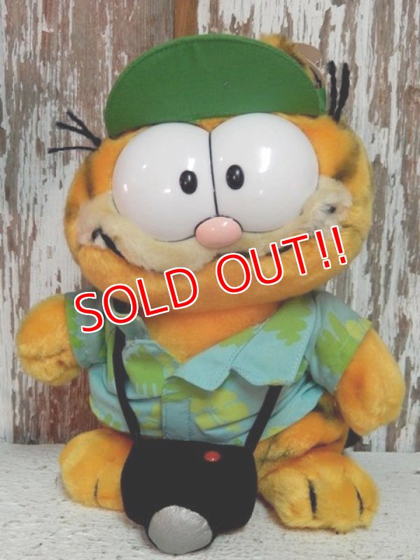 画像1: ct-140909-25 Garfield / R.DAKIN 80's Plush Doll "Camera"