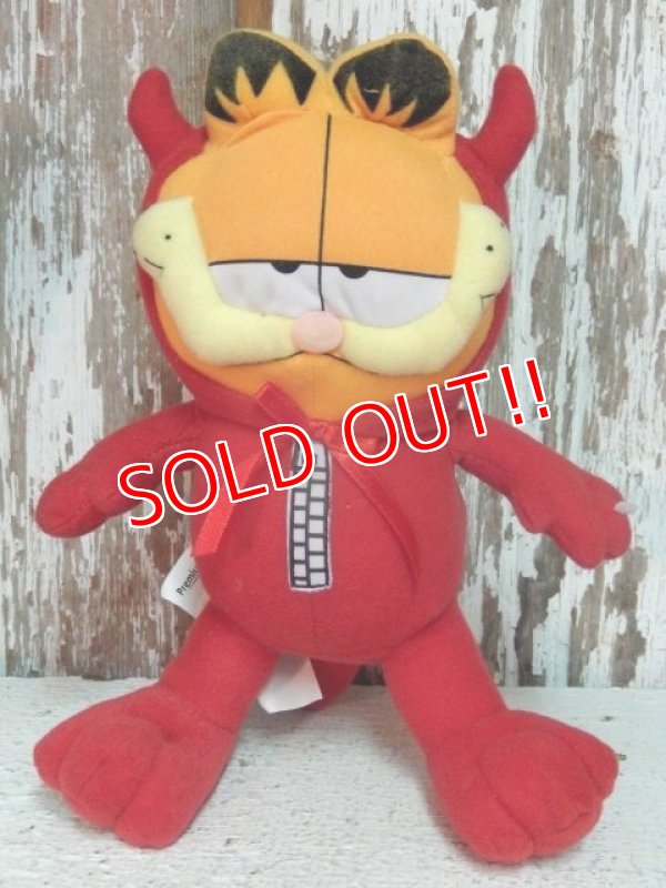 画像1: ct-140909-25 Garfield / 90's Plush Doll "Red Devil"