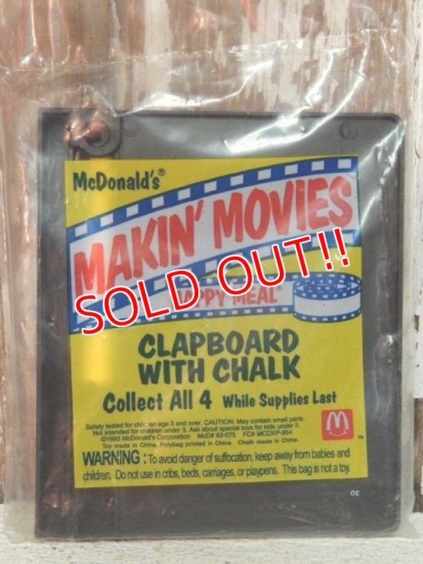 画像3: ct-141001-10 McDonald's / 1993 Meal Toy Makin' Movie "Clapboard"