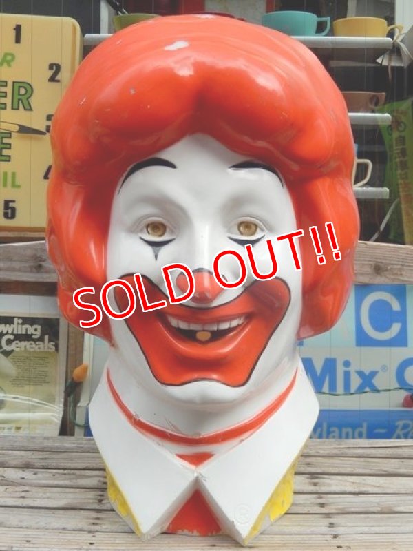 画像1: ct-141001-17 McDonald's / 70's Ronald McDonald Balloon Head Display