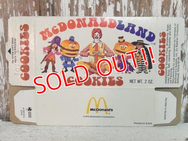 画像1: ct-140701-19 McDonald's / McDonaldland 70's Cookie Box