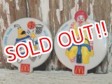 画像: ct-141001-21 McDonald's / 1988 Ronald McDonald & Cosmc Plastic Clip Badge 2p set
