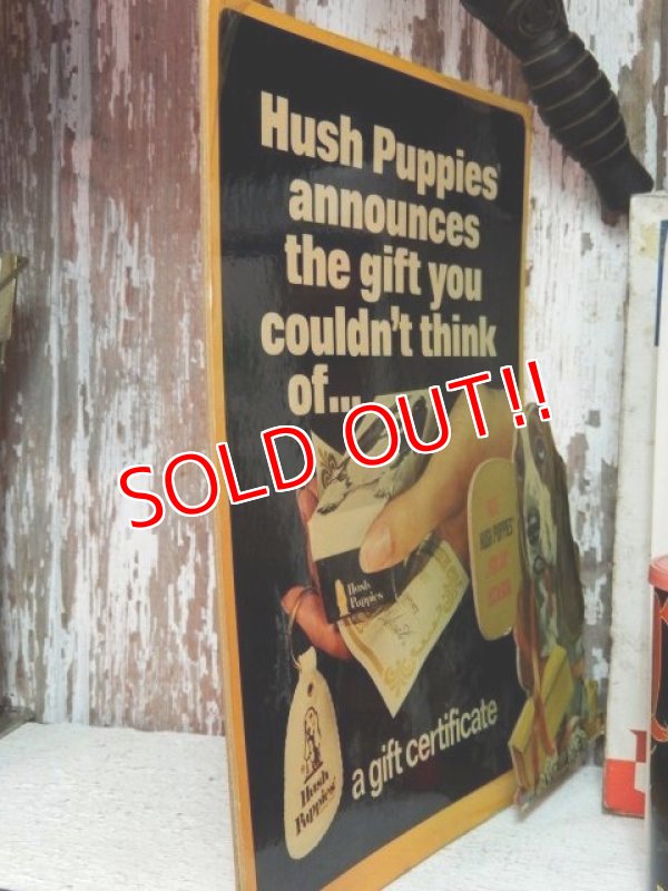 画像5: ct-141001-26 Hush Puppies / 70's Cardboard sign "Give Hush Puppies ...For Any Occasion"