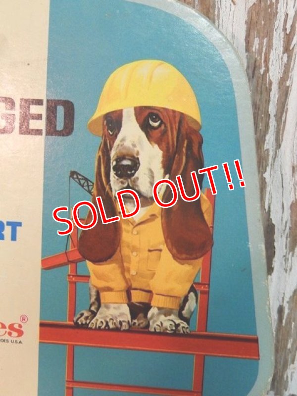 画像2: ct-141001-23 Hush Puppies / 70's Cardboard sign "Rugged with Steel Shank Support"