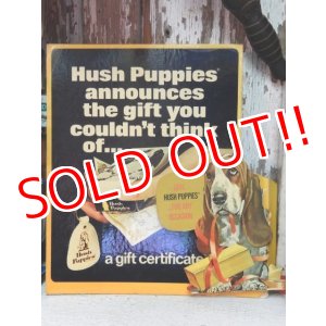 画像: ct-141001-26 Hush Puppies / 70's Cardboard sign "Give Hush Puppies ...For Any Occasion"
