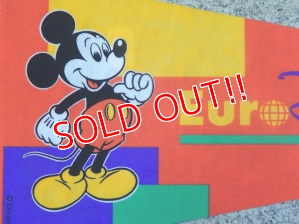 画像2: ct-141007-13 Euro Disney / Mickey Mouse 90's Pennant 