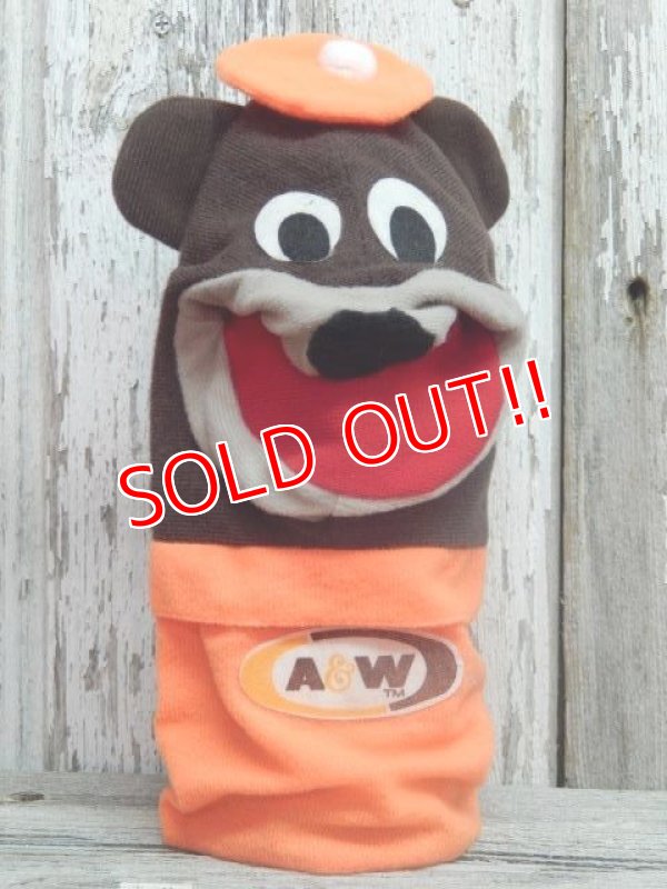 画像1: ct-141021-08 A&W / Great Root Bear 80's Hand Puppet