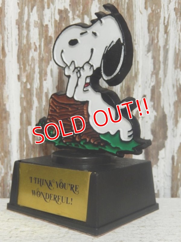 画像3: ct-141028-19 Snoopy / AVIVA 70's Trophy "I Think You're Wonderful!"