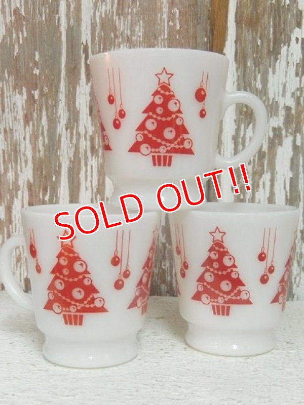 画像1: dp-141101-23 Hazel Atlas / 60's-70's Christmas Tree Mug