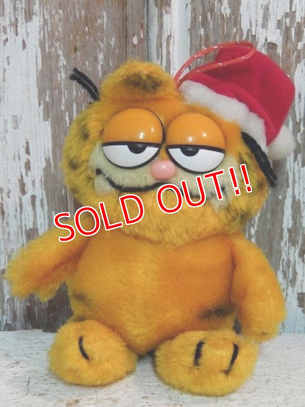 画像1: ct-140909-25 Garfield / Dakin 80's Plush Doll "Santa"