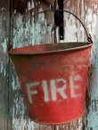 画像1: dp-141201-13 Vintage Steel Bucket (FIRE)