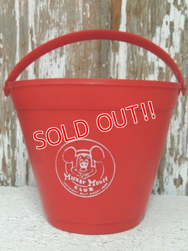 画像1: ct-141125-45 Mickey Mouse Club / Vintage Plastic Bucket