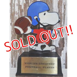 画像: ct-150127-02 Snoopy / AVIVA 70's Trophy "World's Greatest Football Player"