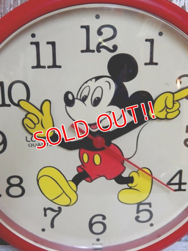 画像2: ct-150206-12 Mickey Mouse / Lorus Quartz 80's-90's Wall Clock