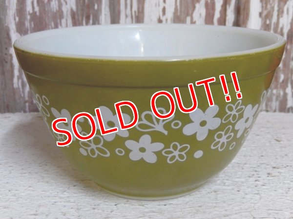 画像1: kt-150211-05 Pyrex / 60's Spring Blossom Round Mixing Bowl (S)