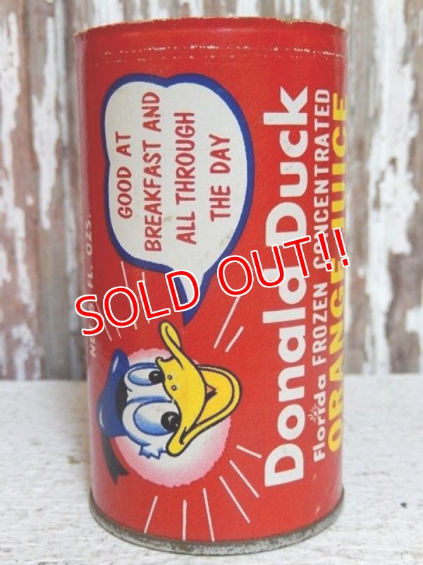 画像1: ct-150217-17 Donald Duck / 60's-70's 6fl oz.Orange Juice Can