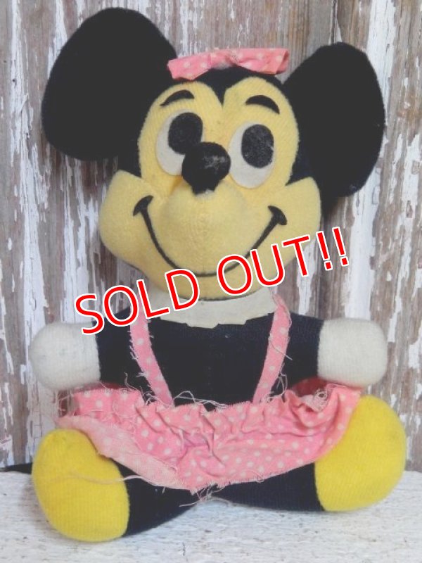 画像1: ct-150302-39 Minnie Mouse / 70's Plush Doll