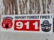 画像1: ct-150217-08 Smokey Bear / Sticker "Report Forest Fires! 911"