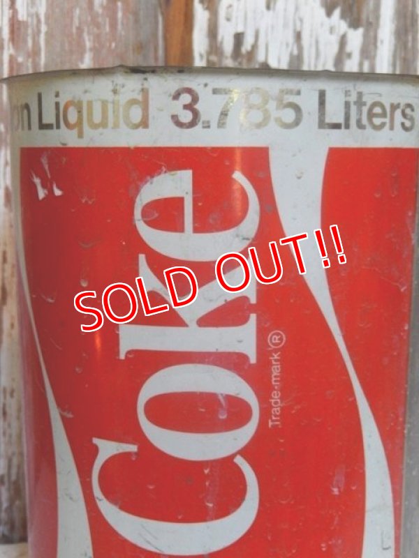 画像2: dp-150317-17 Coca Cola / 1 Gallon Fountain Syrup Can