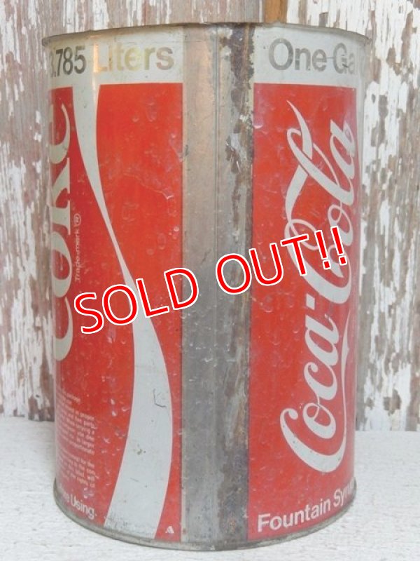 画像3: dp-150317-17 Coca Cola / 1 Gallon Fountain Syrup Can