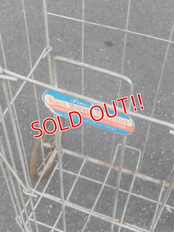 画像3: dp-150317-15 DENNIS MITCHELL INDUSTRIES / Vintage Folding Shopping Cart