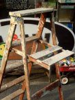 画像3: dp-150317-03 Vintage Wood Step Ladder (Large)