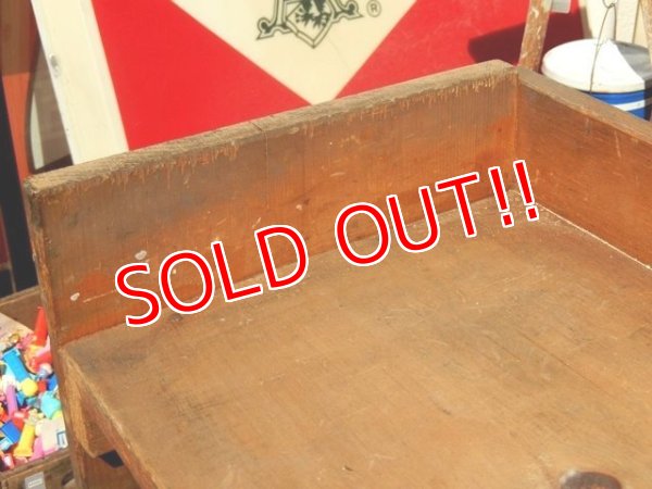 画像6: dp-150317-07 Vintage Wood Shelf Cart