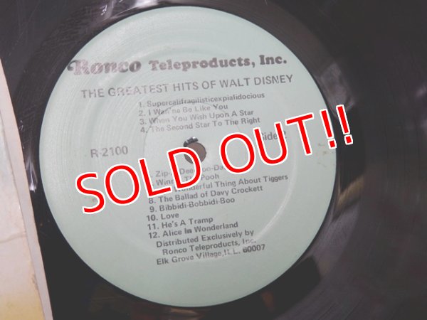 画像8: ct-150401-01 The Greatest Hits Walt Disney / 70's Record