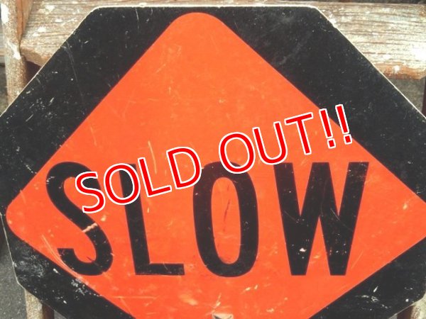 画像2: dp-150421-07 Road sign "STOP×SLOW"