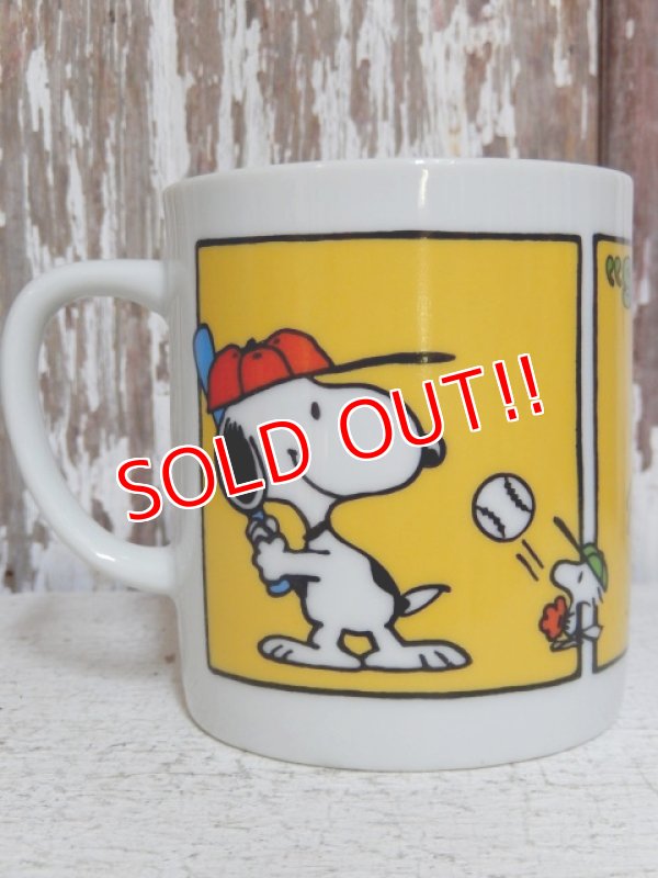 画像1: ct-150428-09 Snoopy / 70's-80's Mug "Baseball"