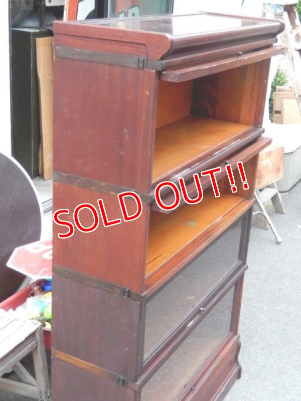 画像3: dp-150421-09 Globe-Wernicke / Vintage Wood Cabinet