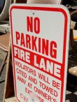 画像4: dp-150501-07 Road sign "FIRE LANE NO PARKING"