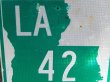 画像2: dp-150501-09 Road sign "LA 42"