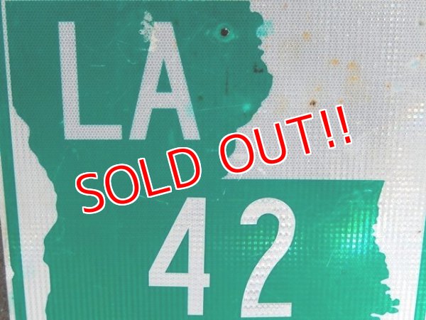 画像2: dp-150501-09 Road sign "LA 42"