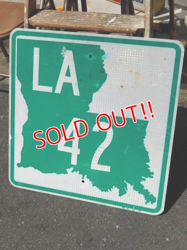 画像1: dp-150501-09 Road sign "LA 42"