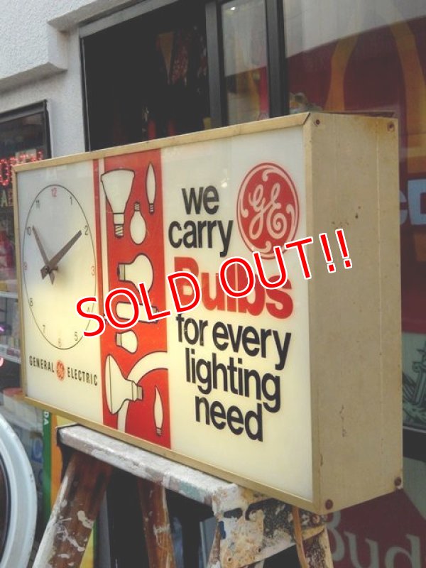 画像5: dp-150501-08 General Electric / Lighted Sign Clock