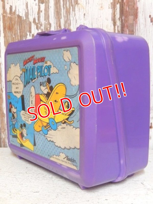 画像4: ct-150511-05 Mickey Mouse in the Mail Pilot / Aladdin 90's Plastic Lunchbox