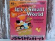 画像1: ct-150519-33 It's A Small World / 70's Record