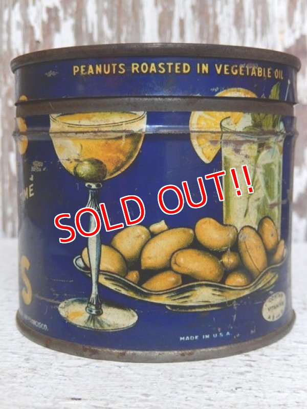 画像2: dp-150609-05 Planters / Mr.Peanuts 40's-50's Cocktail Peanuts Tin Can