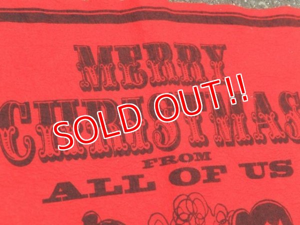 画像3: ct-150609-02 PEANUTS / 60's Banner "Merry Christmas""