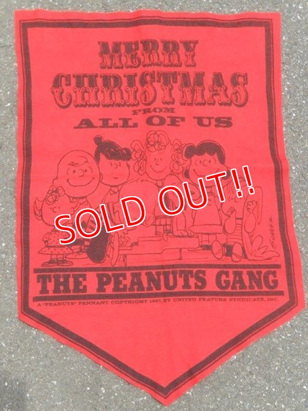 画像1: ct-150609-02 PEANUTS / 60's Banner "Merry Christmas""