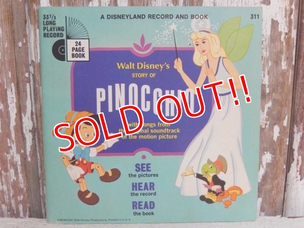 画像1: ct-150519-28 Pinocchio / 70's Record and Book