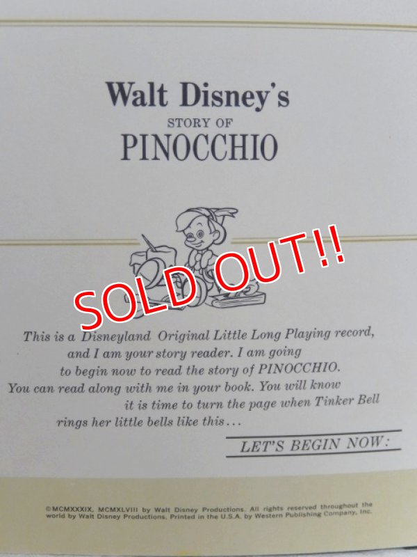 画像2: ct-150519-28 Pinocchio / 70's Record and Book