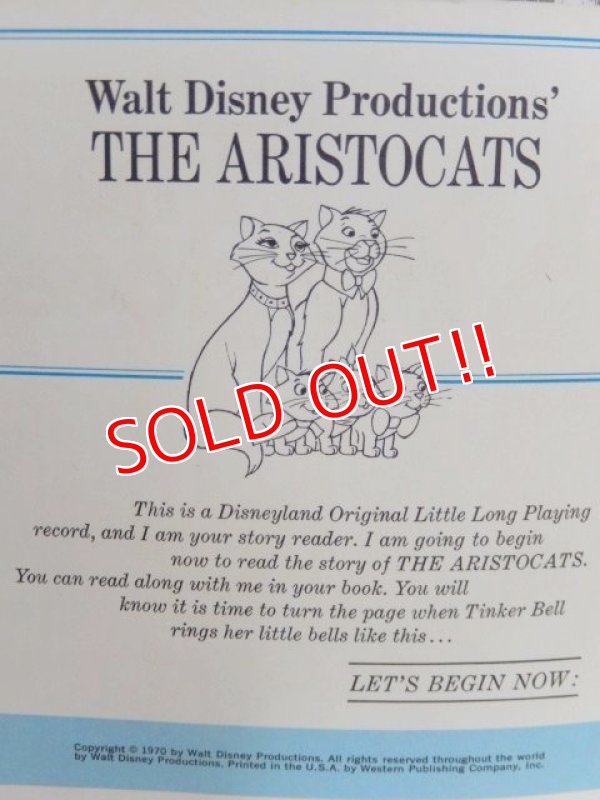 画像2: ct-150519-29 The Aristcats / 70's Record and Book