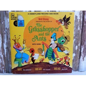 画像: ct-150519-27 The Grasshopper ant the Ants / 70's Record and Book