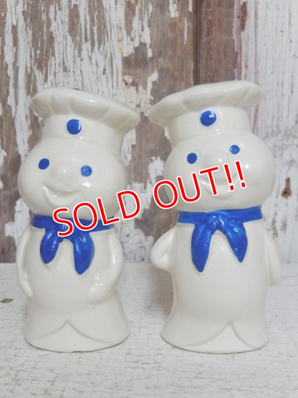 画像1: ct-150616-20 Pillsbury / Poppin Fresh 90's Ceramic S&P (Japan)