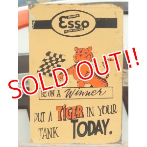 画像: dp-150617-01 ESSO / 60's Metal Sign