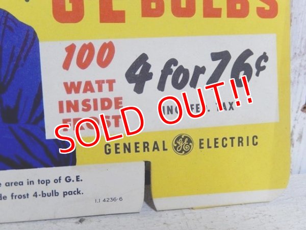 画像2: dp-150617-13 General Electric / Vintage Cardboard Sign