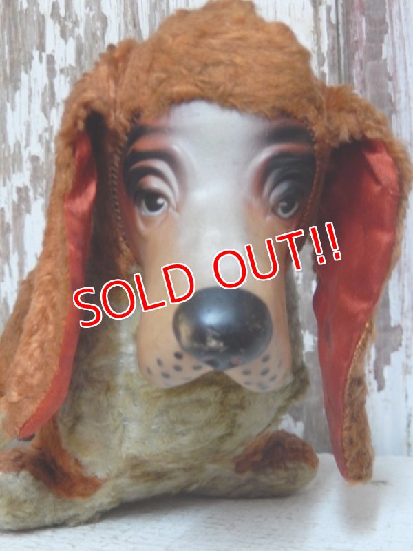 画像2: dp-150602-50 Vintage Rubber Face Dog Plush Doll