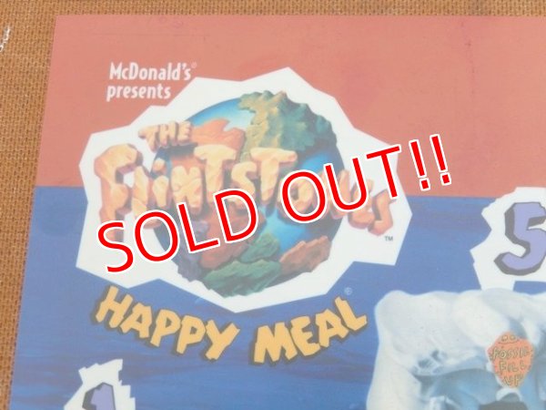 画像2: ad-150616-01 McDonlad's / 90's The Flintstones Happy Meal Translite